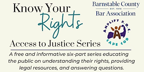 Know Your Rights : Access To Justice Series -  Criminal Law Panel