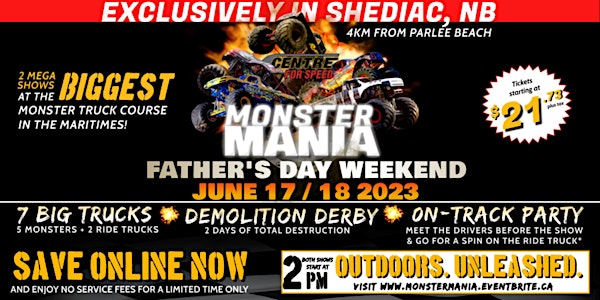 Monster Mania DAY 1 - Shediac Centre For Speed