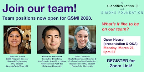 GSMI 2023 Team Open House