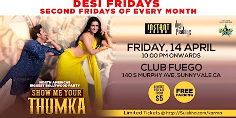 Show me Your Thumka Bollywood Party with Bay Area's DJ AM | Desi Fridays |