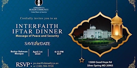 Interfaith Iftar Dinner - Open to People of All Faith