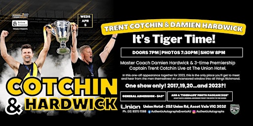 It's Tiger Time ft Trent Cotchin & Damien Hardwick LIVE at Union Hotel!