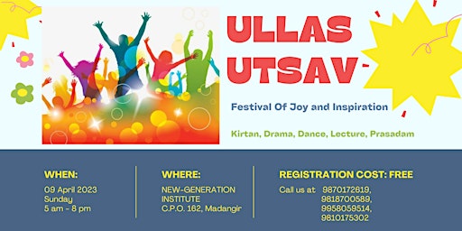 ULLAS UTSAV (Festival Of Joy And Inspiration)