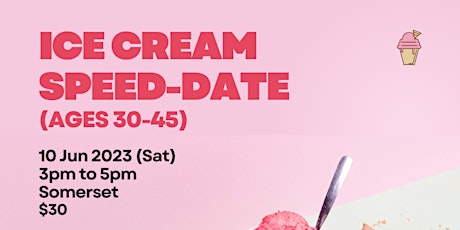[Calling for Gentlemen] Ice Cream Speed-Date (Christian Singles aged 30-45)