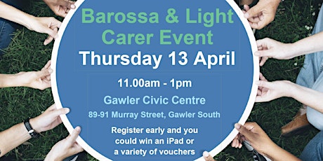 Image principale de Carers SA  - Barossa & Light Carer Event