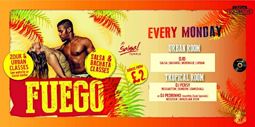 Image principale de ZOUK SPECIAL MONDAYS & SALSA BACHATA - FREE ENTRY ALL NIGHT - FREE INTRO