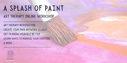 A Splash of Paint | Art Therapy Online Workshop primary image