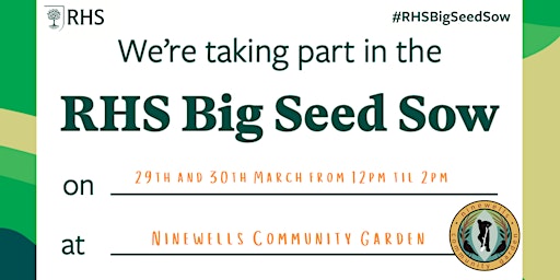 RHS Big Seed Sow at Ninewells Community Garden
