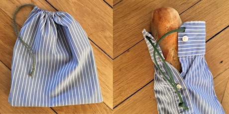 Ateliers "Je transforme une chemise en sacs à vrac et sacs à pain"