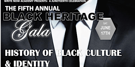 Write Now Academy's 5th Annual Black Heritage Gala primary image