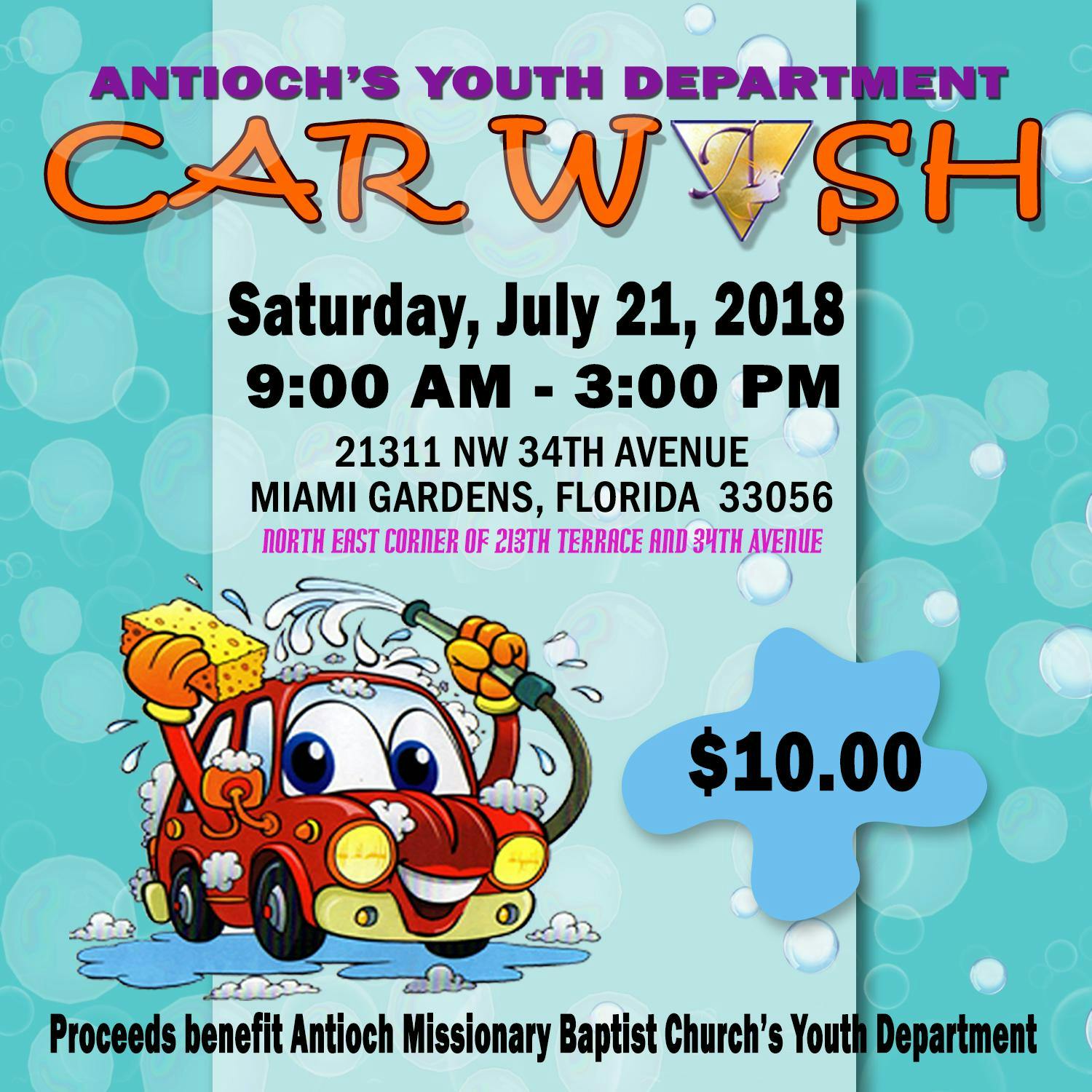 Car Wash Fundraiser Antioch S Youth Department 21 Jul 2018