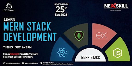 MERN Stack Complete Course for Beginners and Experienced Learners in Lahore