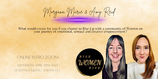 Rise Women Rise: Intro Zoom with Morgana Marie & Amy Reid