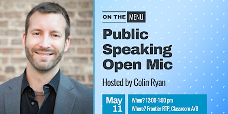 On the Menu: Public Speaking Open Mic