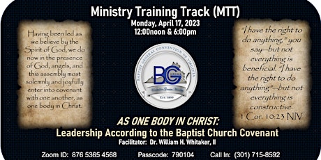 Ministry Training Track (MTT)