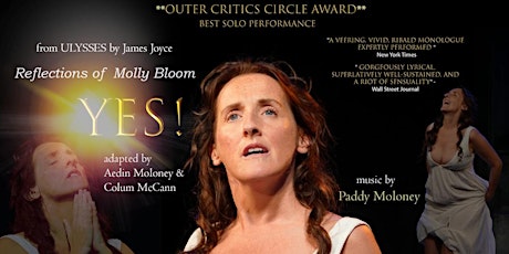 "YES! Reflections of Molly Bloom" Plus Pre Show Buffet Dinner and Prosecco
