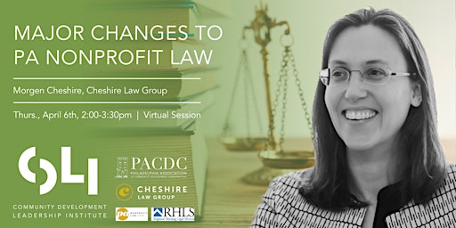 Legal Update - Major Changes to PA Nonprofit Law