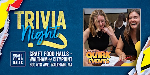 Craft Food Halls Trivia Night - Quirk Events