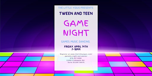 Tween and Teen Game Night