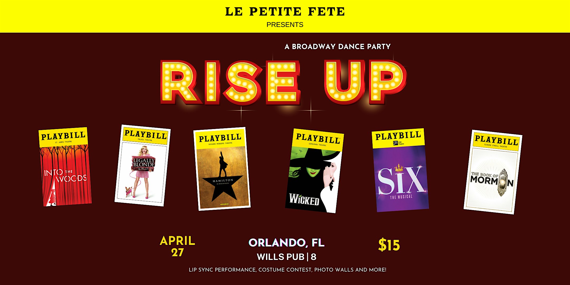 Rise Up: A Broadway Dance Party in Orlando at Will's Pub