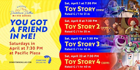 Discover Downtown Dallas Movie Series: Toy Story 1-4