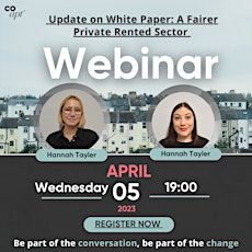Webinar -  White Paper: ‘Fairer Private Rented Sector'