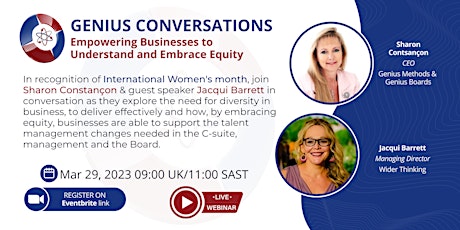 Genius Conversation | Empowering Businesses to Understand & Embrace Equity