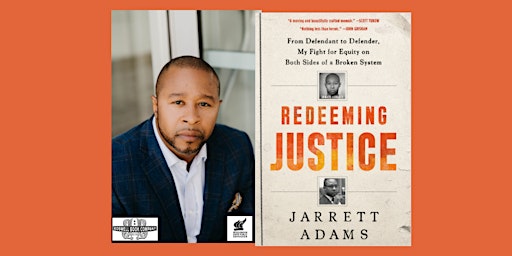 Jarrett Adams, author of REDEEMING JUSTICE - an in-person Boswell event primary image