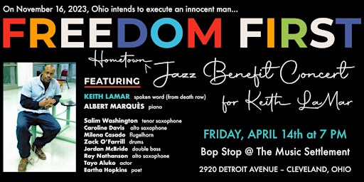 Freedom First: A Hometown Jazz Benefit Concert for Keith LaMar - CLEVELAND