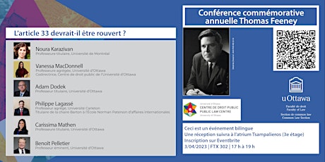 Conférence commémorative annuelle Feeney | Feeney Annual Memorial Lecture  primärbild