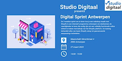 Studio Digitaal - Info Sessie - Digital Sprint Antwerpen