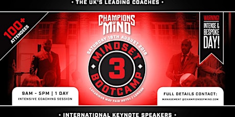 Champions Of Mind - Mindset Bootcamp 3.0 primary image
