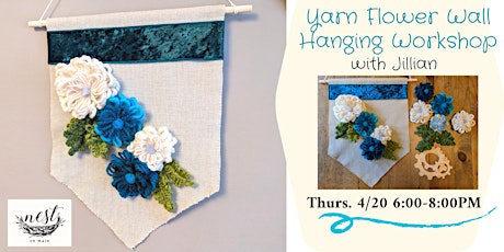 Yarn Flower Wall Hanging Workshop with Jillian