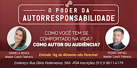 Imagem principal do evento Palestra - O Poder da Autorresponsabilidade