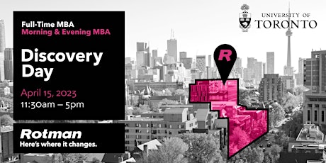 Rotman MBA Discovery Day
