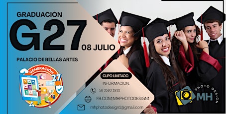 Hauptbild für FOTO DE GRADUACIÓN G27 PREPA EN LINEA SEP, PALACIO DE BELLAS ARTES