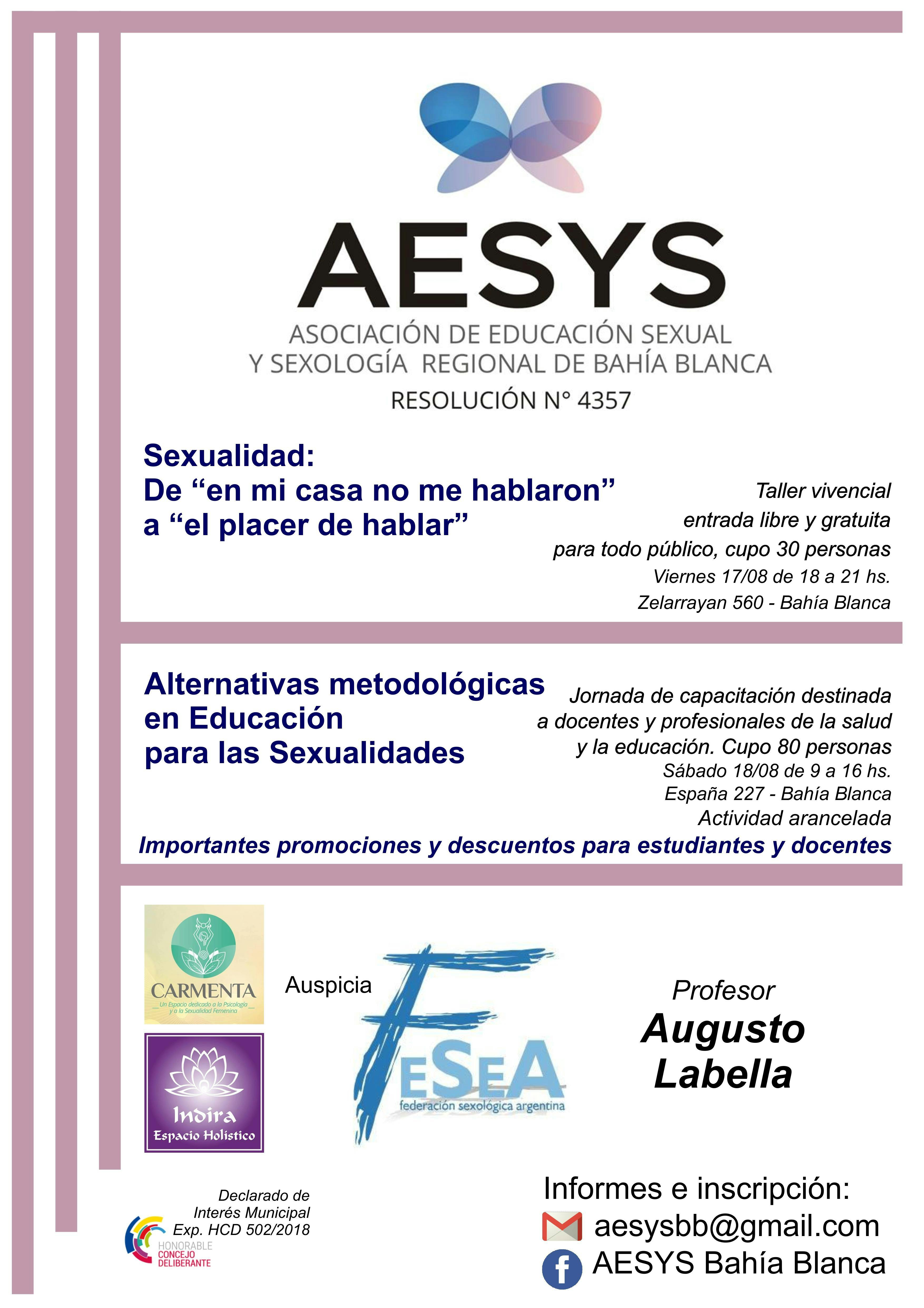 AESYS (Asociación de educación sexual y sexología regional de Bahía Blanca)