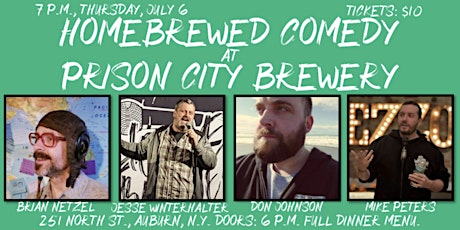 Homebrewed Comedy at Prison City Brewery