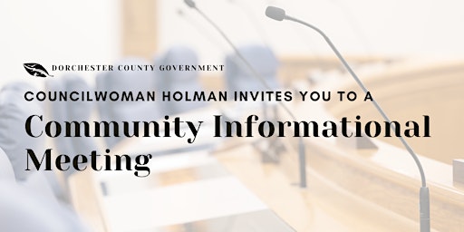 Pecan Tree and Sugar Hill Informational Community Meeting