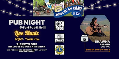 Pub Night Fundraiser - Fort Langley May Day Parade