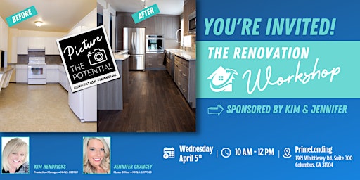 You're Invited! The Renovation Workshop Hosted by PrimeLending
