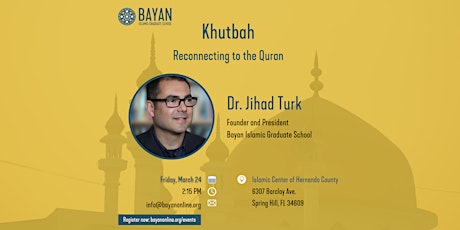 Khutbah at Islamic Center of Hernando County with Jihad Turk