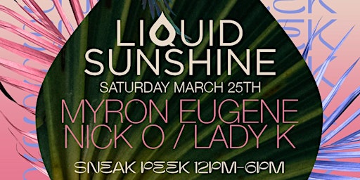 Liquid Sunshine "Preseason Opener" @ Hard Rock Rooftop Pool