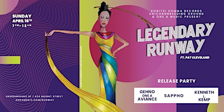 "Legendary Runway" ft. Pat Cleveland - Release Party w/ One A, Sappho ...