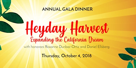 12th Annual Heyday Harvest Dinner primary image