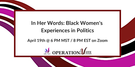 In Her Words: Black Women's Experiences in Politics