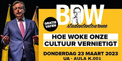 BDW Studententournee UA - Hoe woke onze cultuur vernietigt