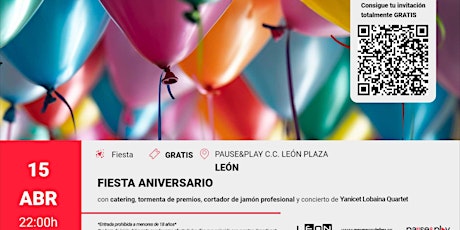 Fiesta aniversario - Pause&Play C.C. León Plaza (León)