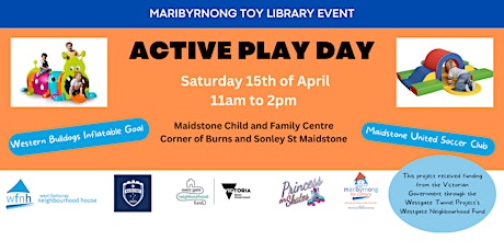 Maribyrnong Toy Library Active Play Day primary image