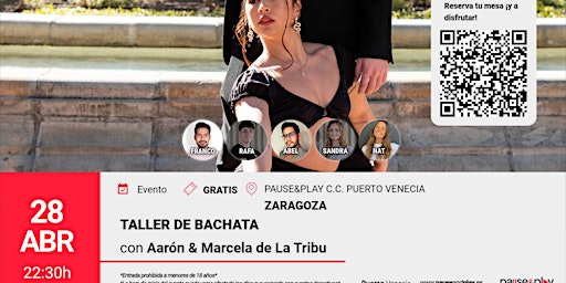 Taller de bachata con La Tribu- Pause&Play C.C. Puerto Venecia (Zaragoza)